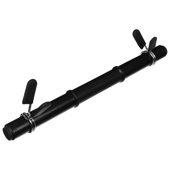 Гриф гантельный с зажимами, 41,5 см, d=30 мм, вес 0,55 кг, до 25 кг Гриф гантельный с зажимами, 41,5 см, d=30 мм, вес 0,55 кг, до 25 кг