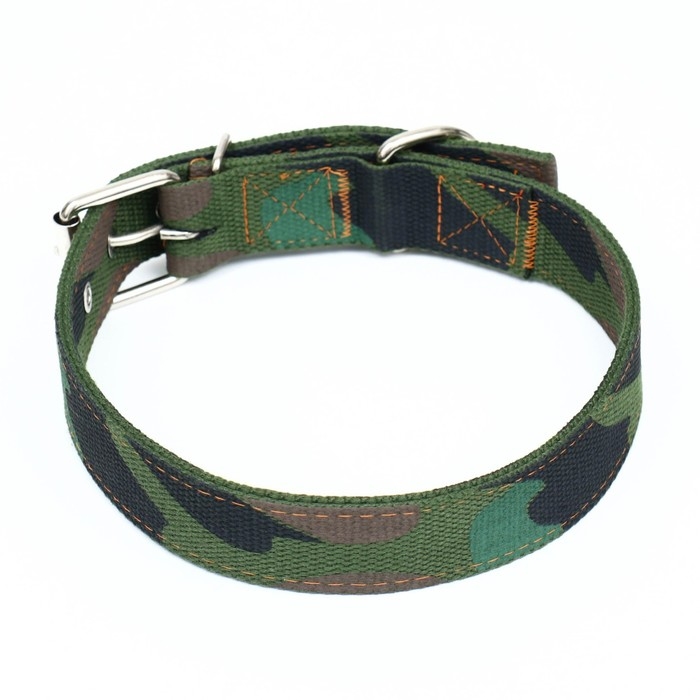 Ошейник брезентовый двухслойный  Ошейник брезентовый двухслойный "Камуфляж", 72 х 3,5 см