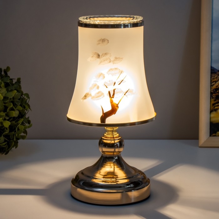 Аромасветильник сенсорный Аромасветильник сенсорный "Бонсай" G5 40Вт золото 13х13х23 см RISALUX