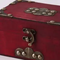 Шкатулка для украшений &laquo;Сундучок. Герцогство&raquo;, дерево, с заклёпками, коричневая, 15&times;10.5&times;8.5 см