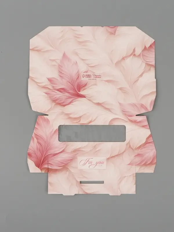 Коробка подарочная с окном &laquo;Для тебя&raquo;, 17&times;7&times;4 см, самосборная