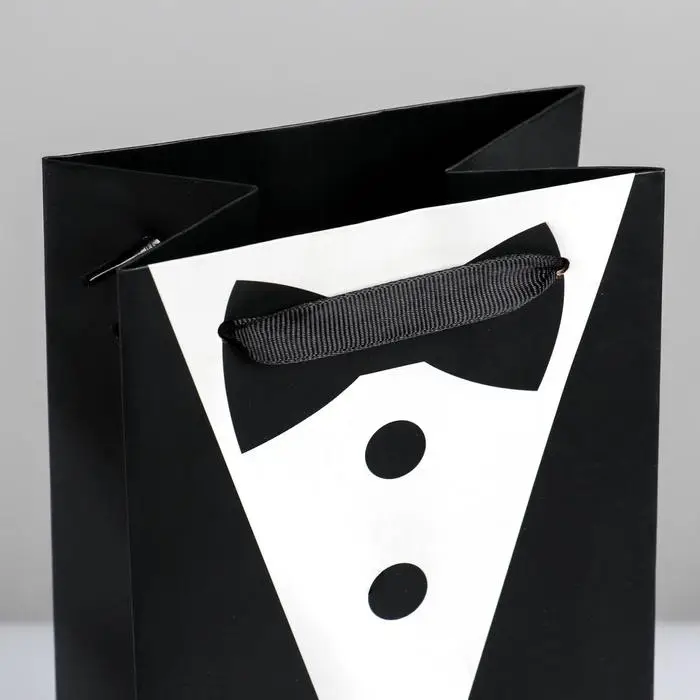 Пакет подарочный ламинированный под бутылку, упаковка, Present for man, 13 x 35 x 10 см Пакет подарочный ламинированный под бутылку, упаковка, Present for man, 13 x 35 x 10 см