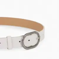 Ремень жен 05-01-02-01, Июнь2511, 2,9*0,3*110 см, винт, пряж металл, 1 прокол, белый Ремень жен 05-01-02-01, Июнь2511, 2,9*0,3*110 см, винт, пряж металл, 1 прокол, белый