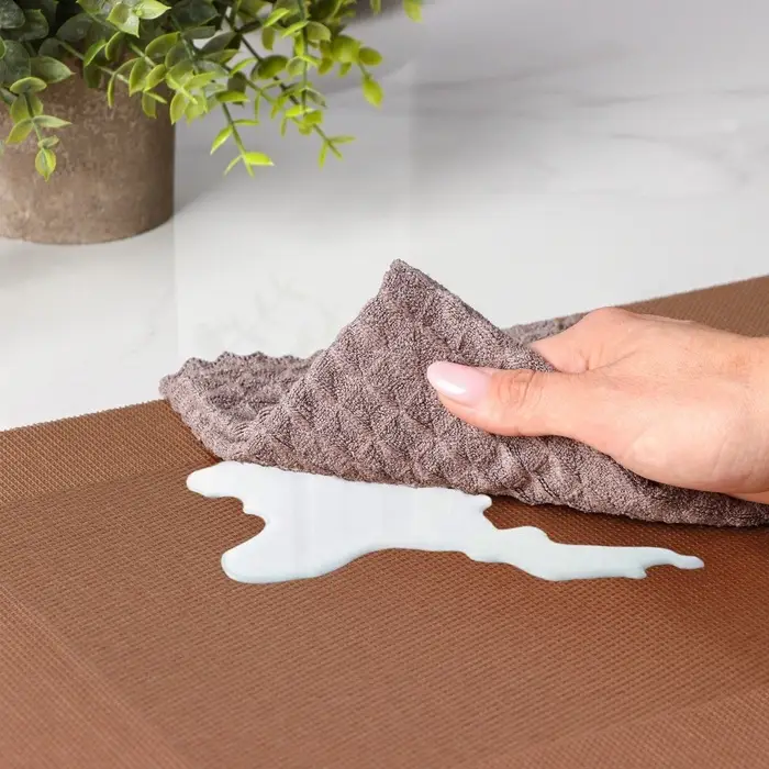 Салфетки сервировочные на стол Доляна &laquo;Шахматы&raquo;, 45&times;30 см, 4 шт., светло-коричневые