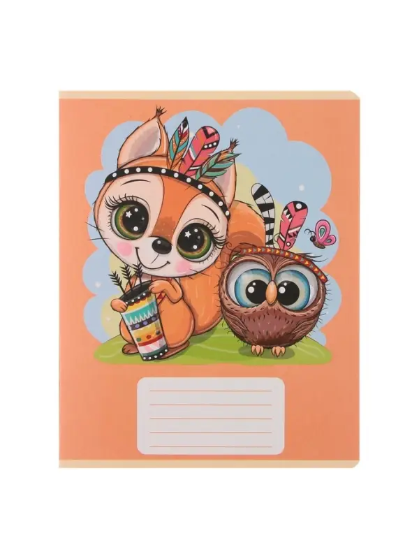 Комплект тетрадей из 10 штук, 12 листов в линию Calligrata "Тигрёнок", обложка мелованный картон, блок офсет, 5 видов по 2 штуки