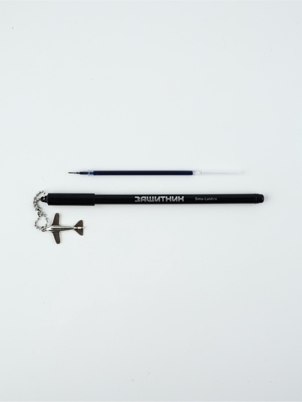 Ручка пластик с подвеской самолёт Ручка пластик с подвеской самолёт "23 февраля честь и отвага"