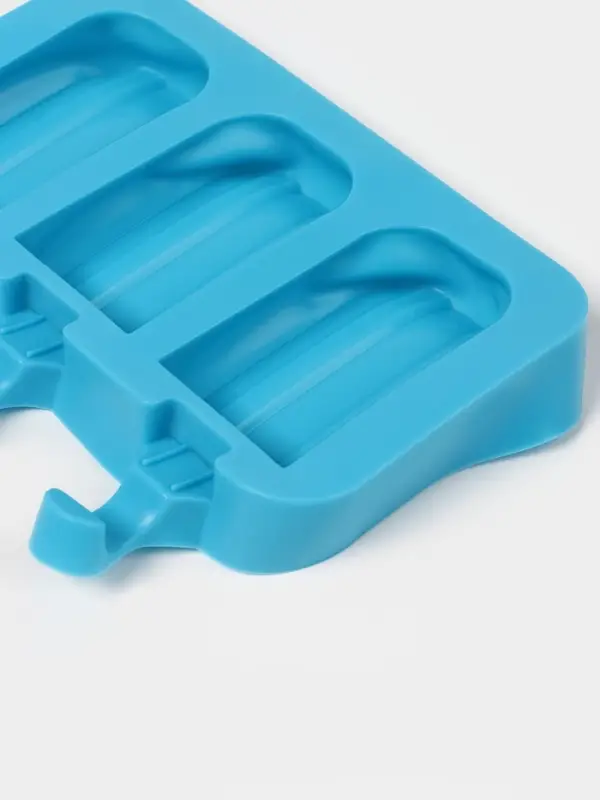 Форма для мороженого &laquo;Эскимо макси&raquo;, силикон, 19.5&times;14.5&times;2.5 см, 3 ячейки (8.2&times;4.6 см), МИКС