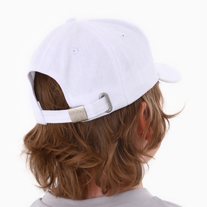 Кепка детская для девочки «Герб», цвет белый, р-р 52-54, 5-7 лет