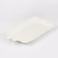 Блюдо сервировочное Pearl, 31&times;17&times;3 см, фарфор, белое