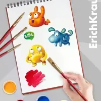 Набор кистей 6шт ErichKrause Jolly Friends