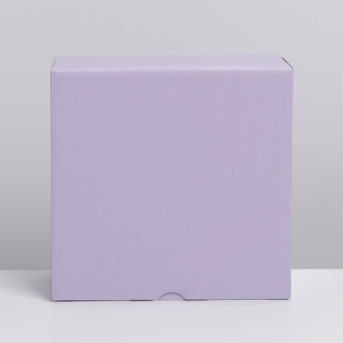 Коробка подарочная складная, упаковка, «Лавандовая», 15 х 15 х 7 см Коробка подарочная складная, упаковка, «Лавандовая», 15 х 15 х 7 см