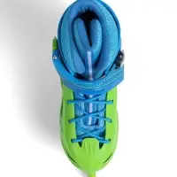 Коньки детские раздвижные BlackAqua, р. 34-37, для фитнеса, зелёные, синие Коньки детские раздвижные BlackAqua, р. 34-37, для фитнеса, зелёные, синие