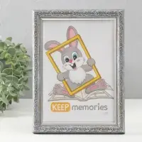 Фоторамка для фото 15&times;21 см Keep memories &laquo;Винтаж&raquo;, пластик, морозное серебро, (пластиковый экран)