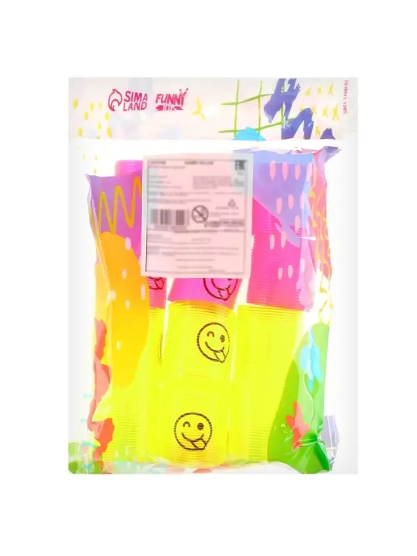 Пружинка - радуга &laquo;Смайл-дразнилка&raquo;, d=3 см, МИКС