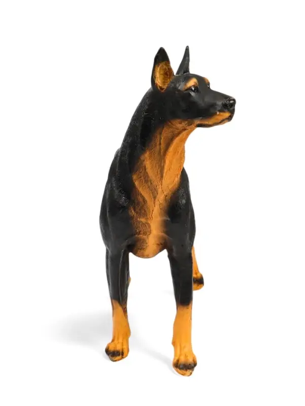 Садовая фигура из полистоуна &laquo;Собака Доберман&raquo;, 45&times;19&times;46 см