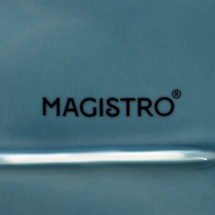 Маслёнка фарфоровая Magistro «Церера», 18×12 см, цвет голубой Маслёнка фарфоровая Magistro «Церера», 18×12 см, цвет голубой