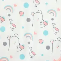 Набор детских слюнявчиков Крошка Я, 4 шт. + подарок, 20&times;17 см, цвет розовый, серый