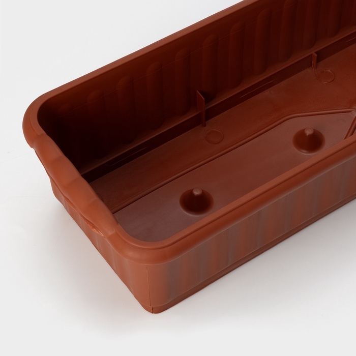 Ящик для цветов без дренажной решеткой, 12 л, МИКС Ящик для цветов без дренажной решеткой, 12 л, МИКС