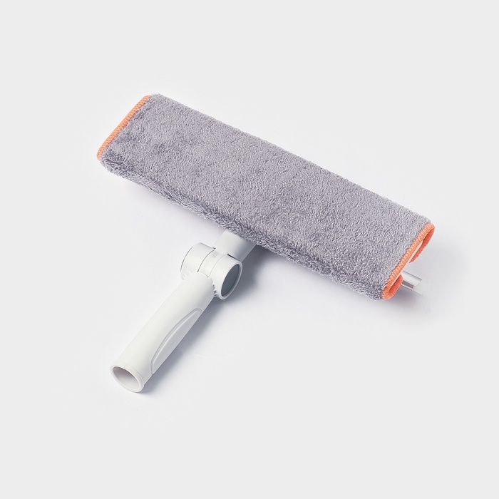 Оконная швабра с креплением на зажимах 28х8 см, длина 103-145 см, 2 насадки, 45+180 поворот   107959