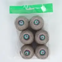 Нитки вязальные "Ирис" 150м/25г 100% мерсеризованный хлопок Набор 6шт (6601)