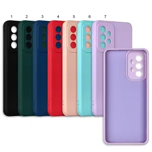 Чехол для Samsung A33 цветной силикон