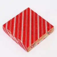 Подарочная коробка сборная с окном «Снегири», 13×13×3 см