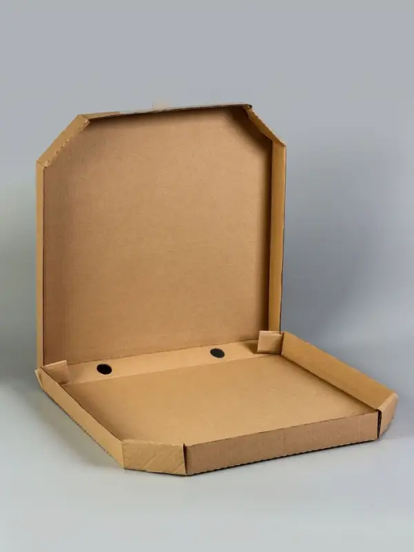 Коробка для пиццы, бурая, 41&times;41&times;4 см