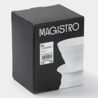 Пуровер-Кофейник Magistro &laquo;Глянец&raquo;, 350 мл, керамика, белый