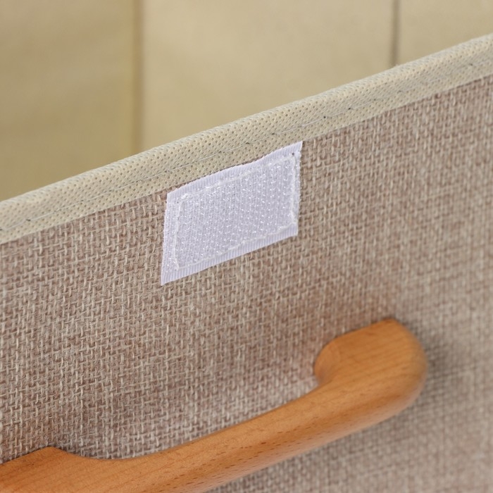 Короб стеллажный для хранения с крышкой LaDо́m «Франческа», 33×24×18,5 см, цвет бежевый Короб стеллажный для хранения с крышкой LaDо́m «Франческа», 33×24×18,5 см, цвет бежевый