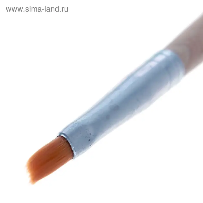 Кисть нейлон № 4, плоская, деревянная ручка Кисть нейлон № 4, плоская, деревянная ручка