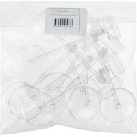 Ценникодержатель на круглой подставке со штангой, выс.10см, ш.38мм,10шт/уп