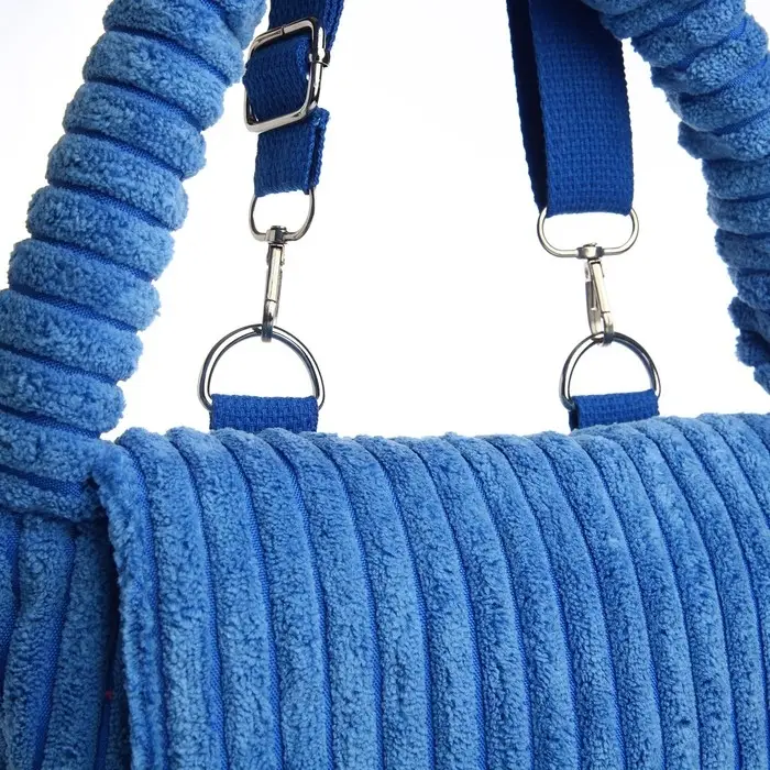 Сумка молодёжная на магните, 25.5&times;4.5&times;18.5 см, голубая