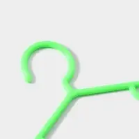 Плечики - вешалки для одежды Доляна, 26.5&times;14 см, 10 шт., детские, зелёные