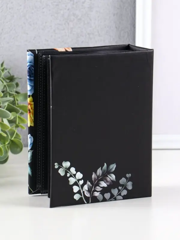 Фотоальбом "Вдохновение"  100ф 10X15см, ПП карм., черные страницы, черные страницы