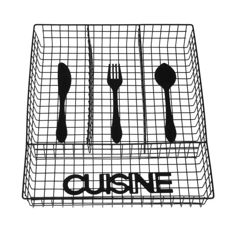 Лоток для столовых приборов тм VETTA Кухня, 4 секции, 32х26х4,5, металл