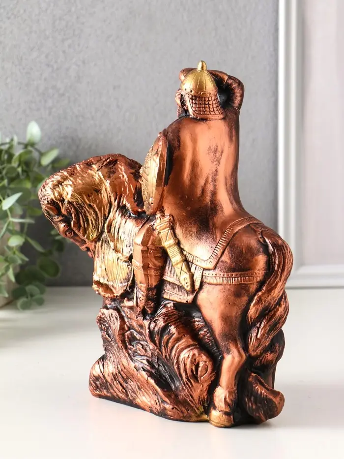 Фигура гипс «Богатырь на коне», 25×19×11 см Фигура гипс «Богатырь на коне», 25×19×11 см