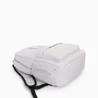 Рюкзак школьный на молнии, с карманами, с принтом, размер 30&times;12&times;43 см, серый