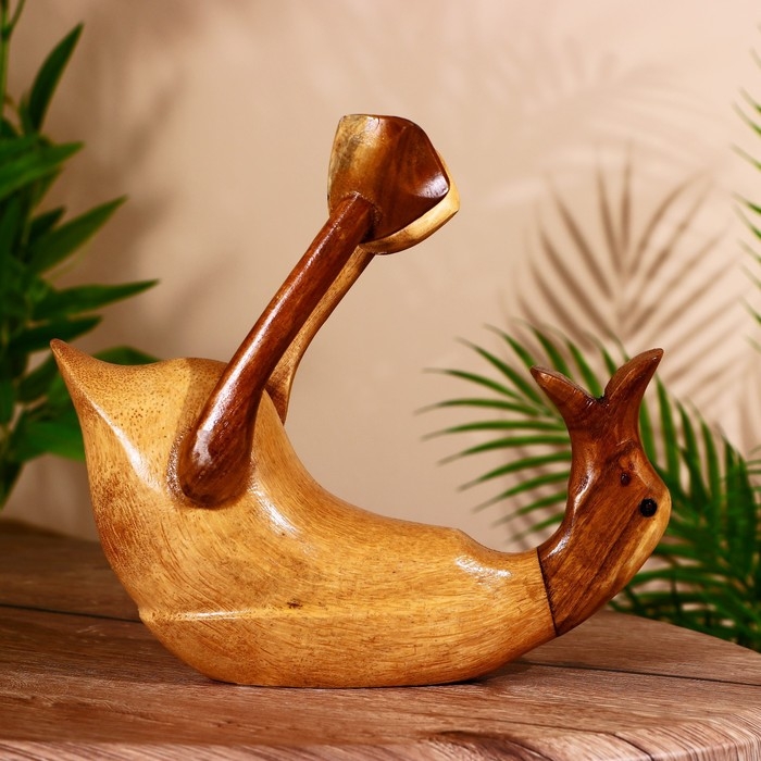 Подставка под бутылку  Подставка под бутылку "Уточка" дерево 25х10х20 см