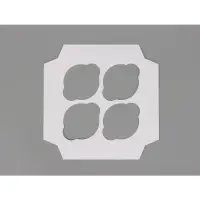 Коробка для капкейков, кондитерская упаковка, 4 ячейки &laquo;Today is a good day&raquo;, 16&times;16&times;10 см