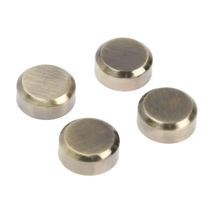 Зеркалодержатель ТУНДРА, d=20 мм, без сверления, цвет бронза, пластик, 4 шт.