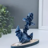 Сувенир интерьерный "Синий якорь" 6х17,2х15,5 см