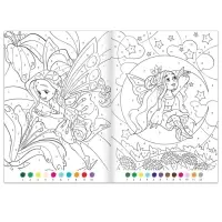 Раскраски по номерам &laquo;Для девочек&raquo;, набор 4 шт., по 16 стр.