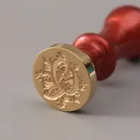 Печать для сургуча с пластиковой ручкой &laquo;Буква Q на вензеле&raquo;, 2.5&times;2.5&times;6.3 см