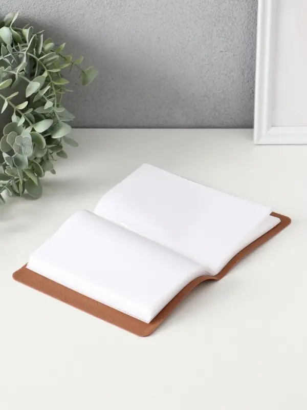 Фотоальбом из кожзама “ Счастливые моменты” коричневый, 12,5 х 17 см