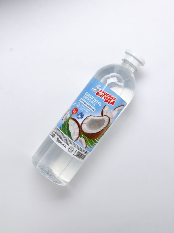 Русская Выгода Шампунь для волос кокосовое молочко, 1000 мл