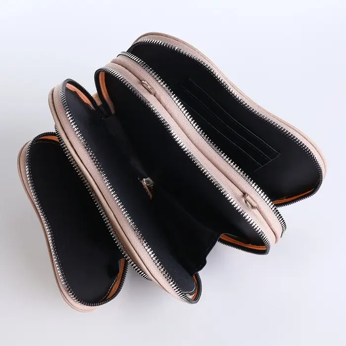 Сумка женская кросс-боди на молнии, в форме сердца, 20&times;5&times;16 см, бежевая