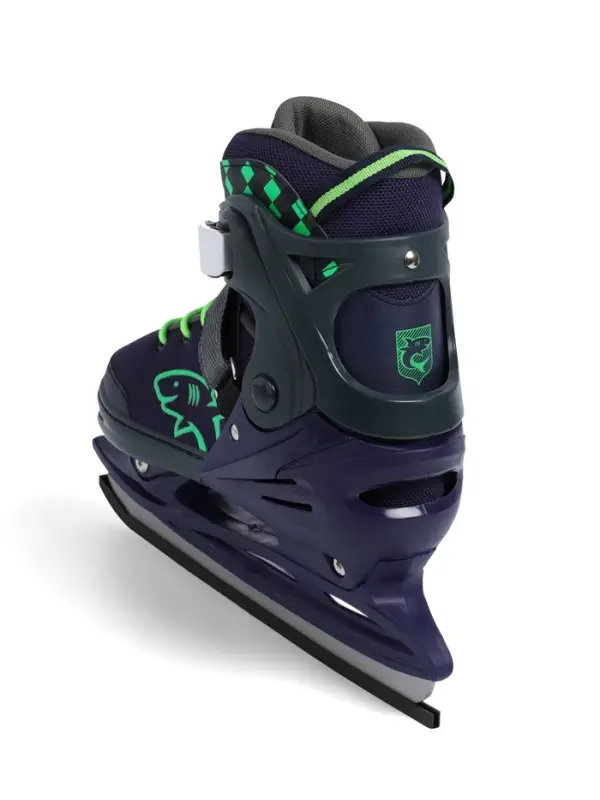 Коньки раздвижные BlackAqua, р. 35-38, для фитнеса, синие, зелёные Коньки раздвижные BlackAqua, р. 35-38, для фитнеса, синие, зелёные