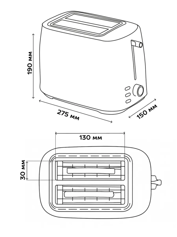Тостер кухонный электрический для хлеба SC-TM11068 Тостер кухонный электрический для хлеба SC-TM11068