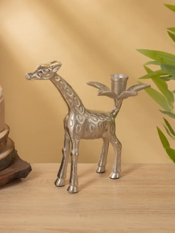 Подсвечник  Подсвечник "Жираф" алюминий 22,5х11,5х23 см