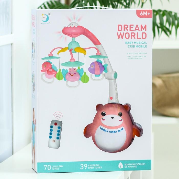 Мобиль музыкальный на кроватку «Мишка. Африка», проектор, пульт, цвет МИКС Мобиль музыкальный на кроватку «Мишка. Африка», проектор, пульт, цвет МИКС